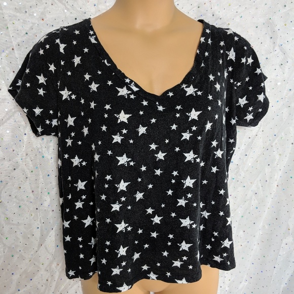torrid Tops - ➕ PLUS 1X TORRID Black with White Stars Tee